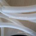 Convoluted PTFE hose with AISI304 braiding cover and flange connection